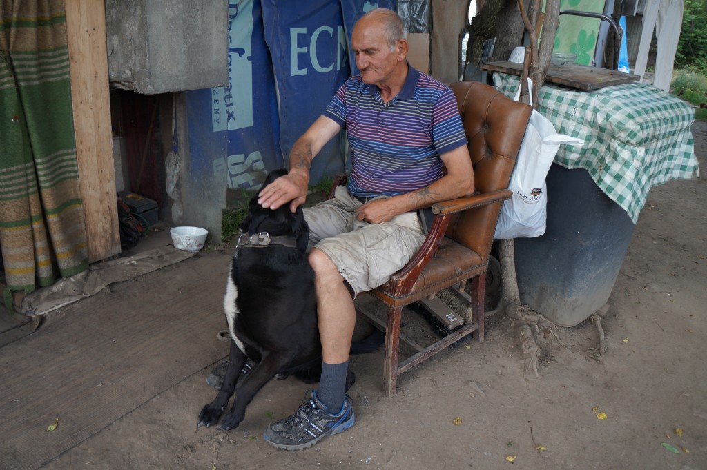 Václav Šíma se svým psem Astorem