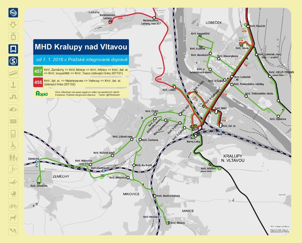 Linky kralupské MHD pojedou na stejných trasách, akorát se přejmenují