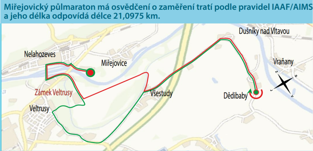 Mapa závodu