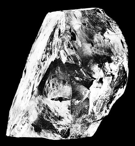 Diamant Cullinan v syrovém stavu
