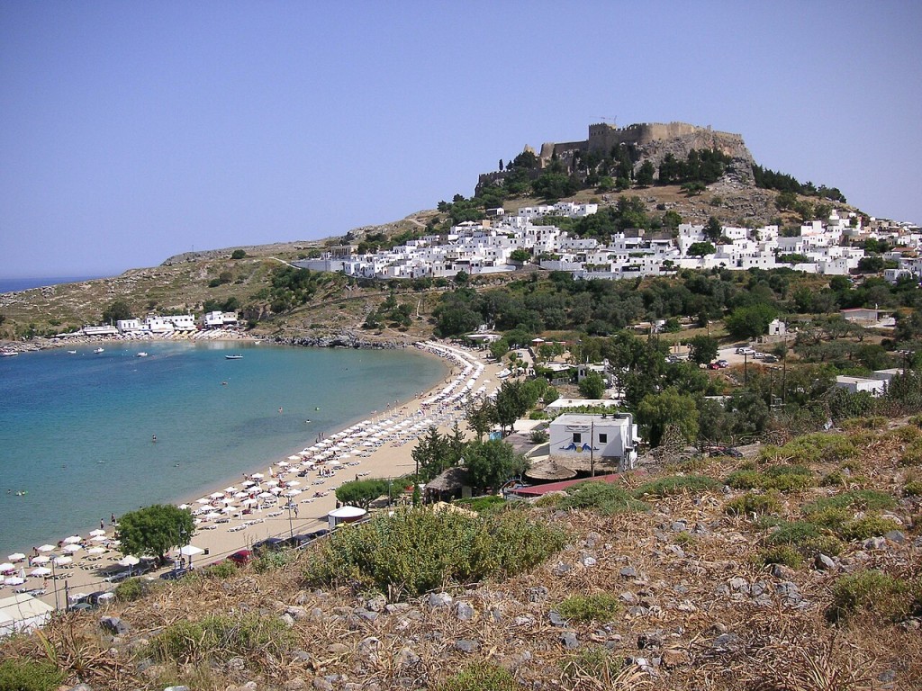 Rhodos je oblíbeným turistickým letoviskem