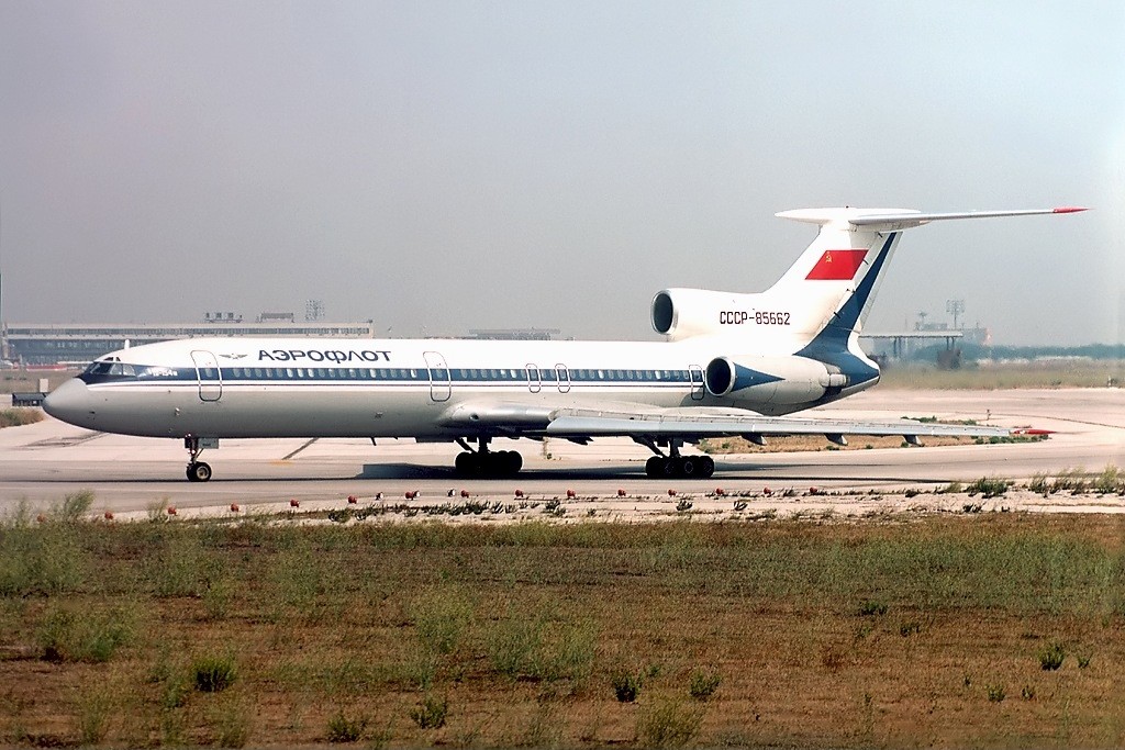 TU-154 letecké společnosti Aeroflot