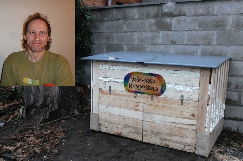 Tomáš Bártl a jeho komunitní kompost v Nymburku