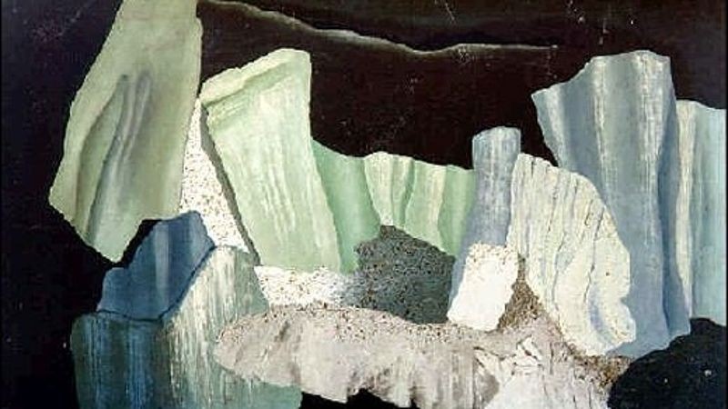 Obraz „Severní krajina“ surrealistické malířky Marie Čermínové - Toyen z roku 1931