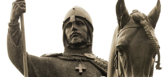 Socha sv. Václava v Praze.
