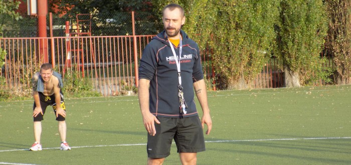 Martin Chabada coby trenér týmu neratovických mužů