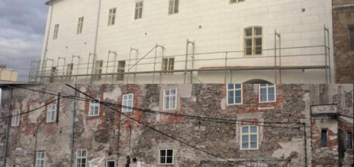 Zajímavé srovnání fasády kolínského zámku. Detailní snímky najdete v naší fotogalerii