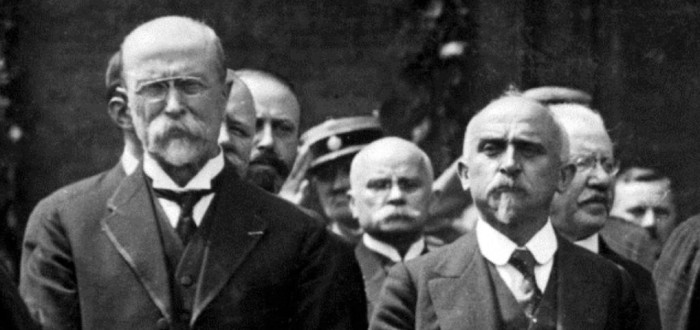 Jeden z mužů 28. října Alois Rašín s prezidentem Masarykem