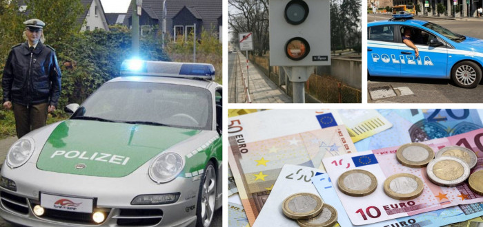 Při překročení rychlosti v zahraničí můžete dostat nemalé pokuty