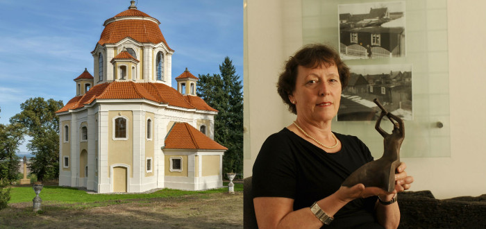 Krásný zámek dříve obýval K. H. Frank