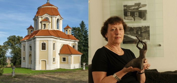 Krásný zámek dříve obýval K. H. Frank