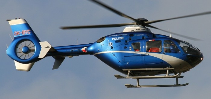 Eurocopter EC 135 T2 provozuje Letecká služba Policie ČR pro záchrannou službu v Praze a Středočeském kraji