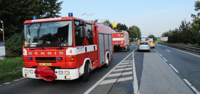 Na Pražském okruhu havaroval kamion. Nehoda zkomplikovala dopravu.