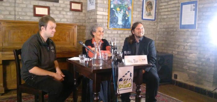 S Věrou Roubalovou Kostlánovou promlouval Tomáš Vaněk a Daniel Šebek ze Studia 27
