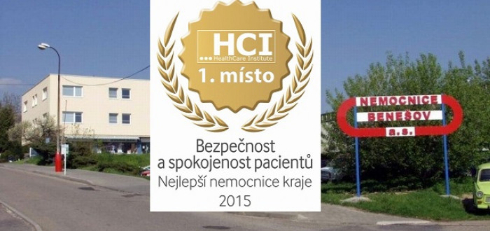 Benešovská nemocnice získala ocenění HealthCare Institute o.p.s.