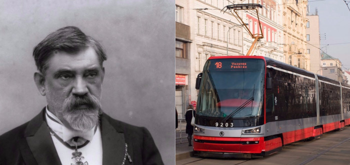 Tramvaj se jménem Františka Křižíka nese evidenční číslo 9391