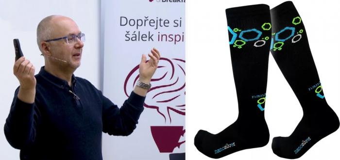 Ing. Kůs je celebrita mezi odborníky na nanotechnologie. Jinak předseda asociace nanotechnologického průmyslu. 