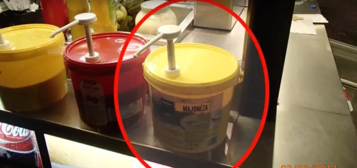 Zlodějíček si asi chtěl udělat majonézovou party