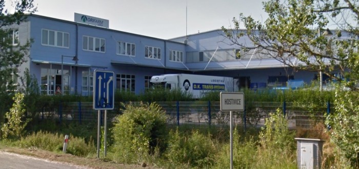 Areál Orifarm v průmyslové zóně Palouky v Hostivích