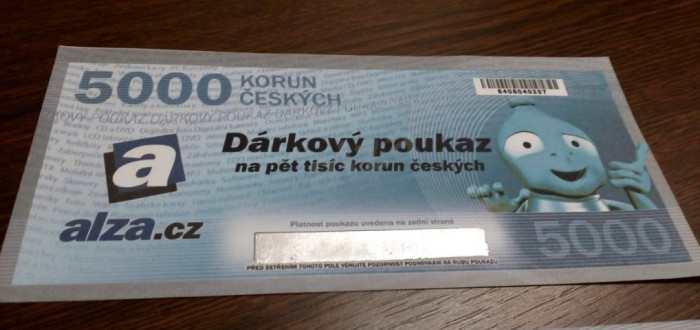 Padělaný poukaz zveřejnila policie.