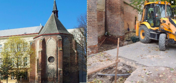 Kolem kaple se usilovně pracuje, co se má dít uvnitř, vás překvapí