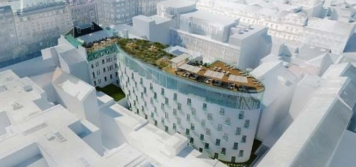 Václavák se může proměnit ve staveniště, změn má být hromada. Takhle má vypadat Grand hotel Šroubek, později hotel Evropa.