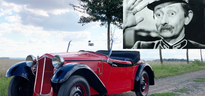 Vlasta Burian si mohl dovolit koupit auto z továrny na zbraně