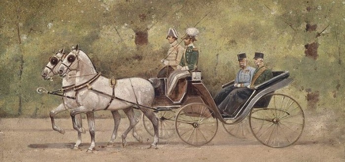 Císař František Josef I. rád chodil neb jezdil po vídeňských parcích. Oblíbeným místem byl vídeňský Schonbrünn