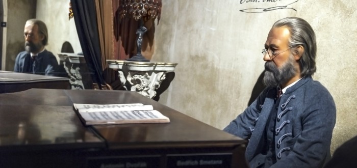 Vosková figurína Bedřicha Smetany ve slavném muzeu Madame Tussauds
