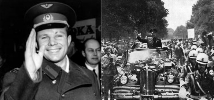 Jurij Gagarin byl první člověk ve vesmíru. 