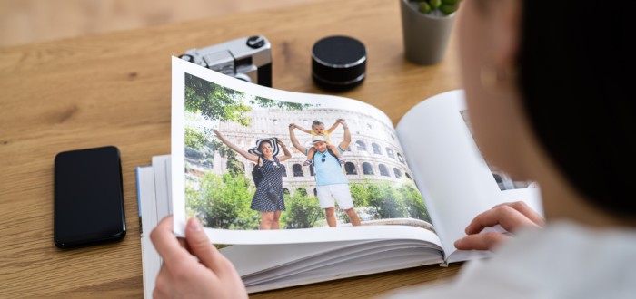 Sestavení fotoknihy probíhá snadno z pohodlí domova