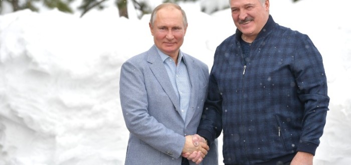 Vladimir Putin a Alexandr Lukašenko
