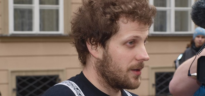 Matěj Hollan v roce 2014, kdy navštívil hazardem proslulý Zlín