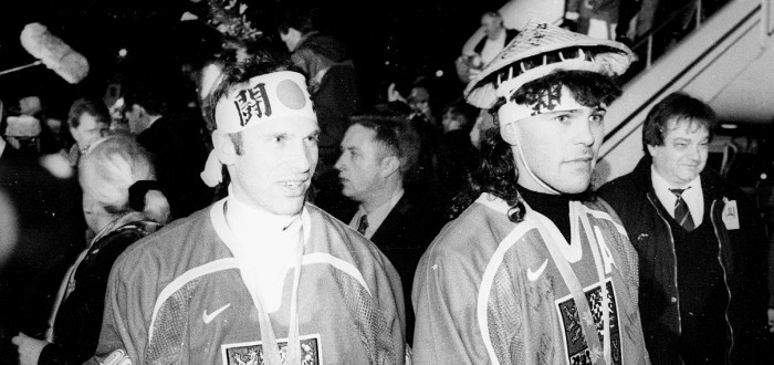 Národní hrdinové z Nagana. Dominik Hašek a Jaromír Jágr