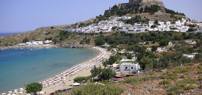 Rhodos je oblíbeným turistickým letoviskem
