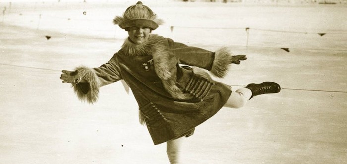 Dvanáctiletá vycházející hvězda Sonja Henie