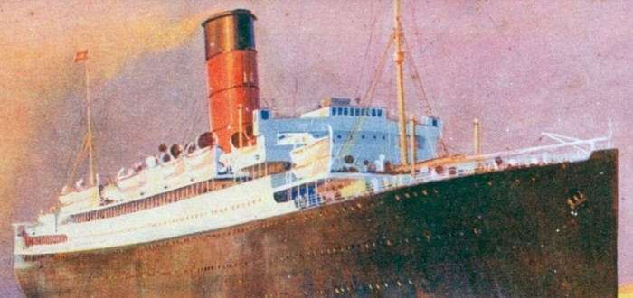 RMS Lancastria na obraze Odina Rosenvinge