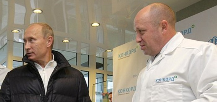 Jevgenij Prigožin (vpravo) a Vladimir Putin v době, kdy si ještě rozuměli