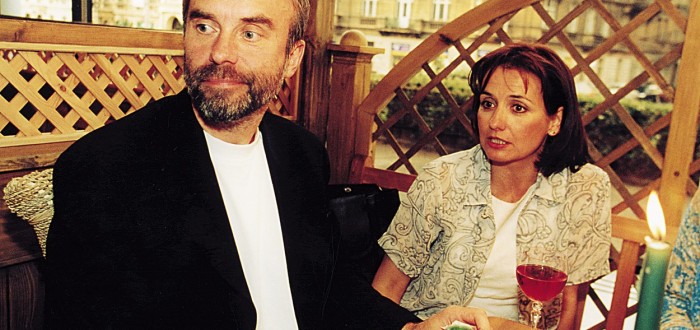 Veronika Freimanová s bývalým manželem Jaroslavem Brabcem v roce 2000