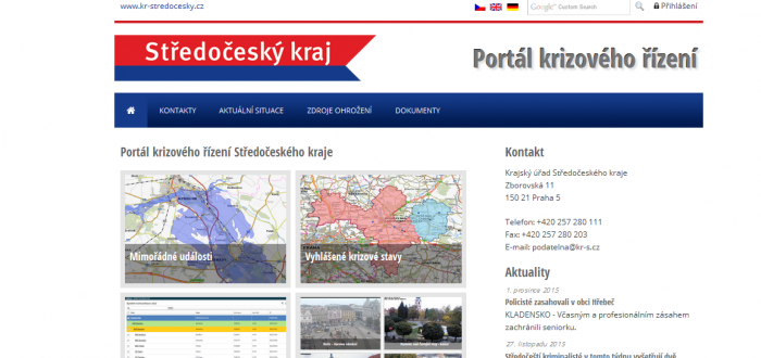 Stala se poblíž nehoda? Kde je dopravní uzávěra? Jaký má průtok řeka poblíž? To vše se můžete na portálu krizového řízení zjistit