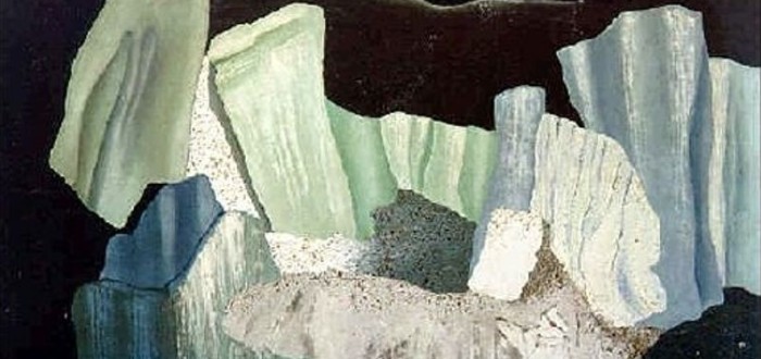 Obraz „Severní krajina“ surrealistické malířky Marie Čermínové - Toyen z roku 1931