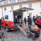 Mobilní souprava pro odebírání vzorků z vodních toků