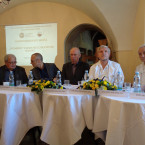 Zleva: prof. Luboš Petruželka, prof. Alexi Šedo, prof. Štěpán Svačina, prof. Zdeněk Krška a primář Josef Hořejš