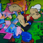 Pepek Námořník jako inspirace ke graffity