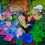 Pepek Námořník jako inspirace ke graffity