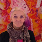 Ljuba Vitkovská před svým dílem