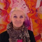 Ljuba Vitkovská před svým dílem