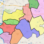 Mapa působnosti Místní akční skupiny Dolnobřežansko