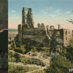 Na Okoř je cesta jako žádná ze sta, roubená je stromama...