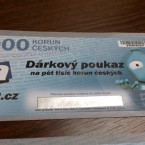 Padělaný poukaz zveřejnila policie.